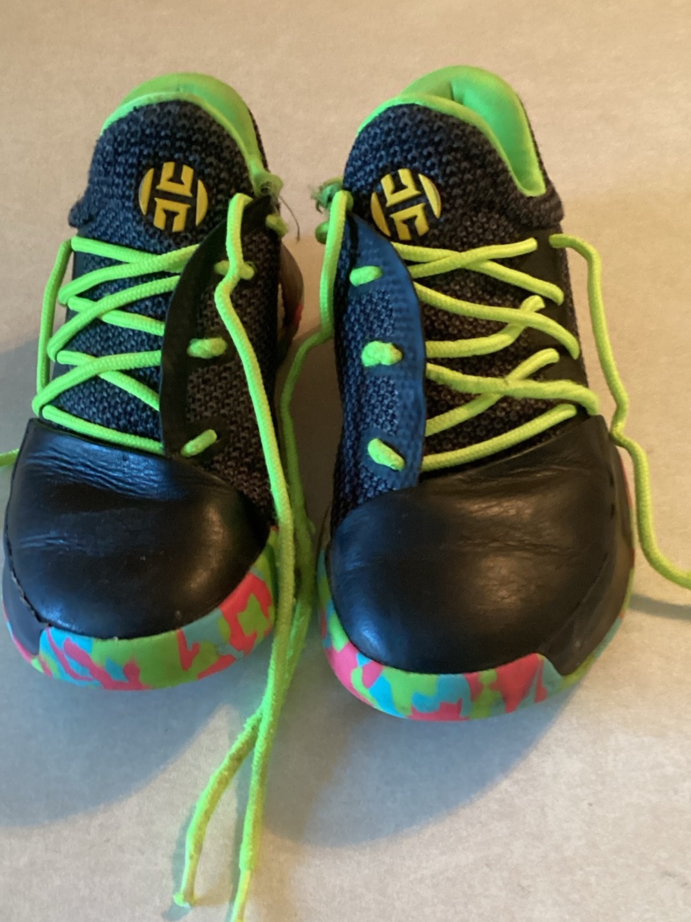 adidas Kids Harden vol 1 Sneakers size big boy 3.5